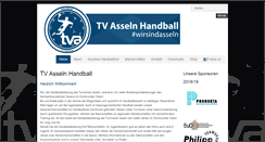 Desktop Screenshot of handball.tvasseln.de
